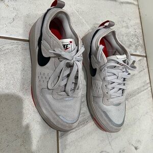 Nike C1ty Big Kids Light Gray and Black Sneakers